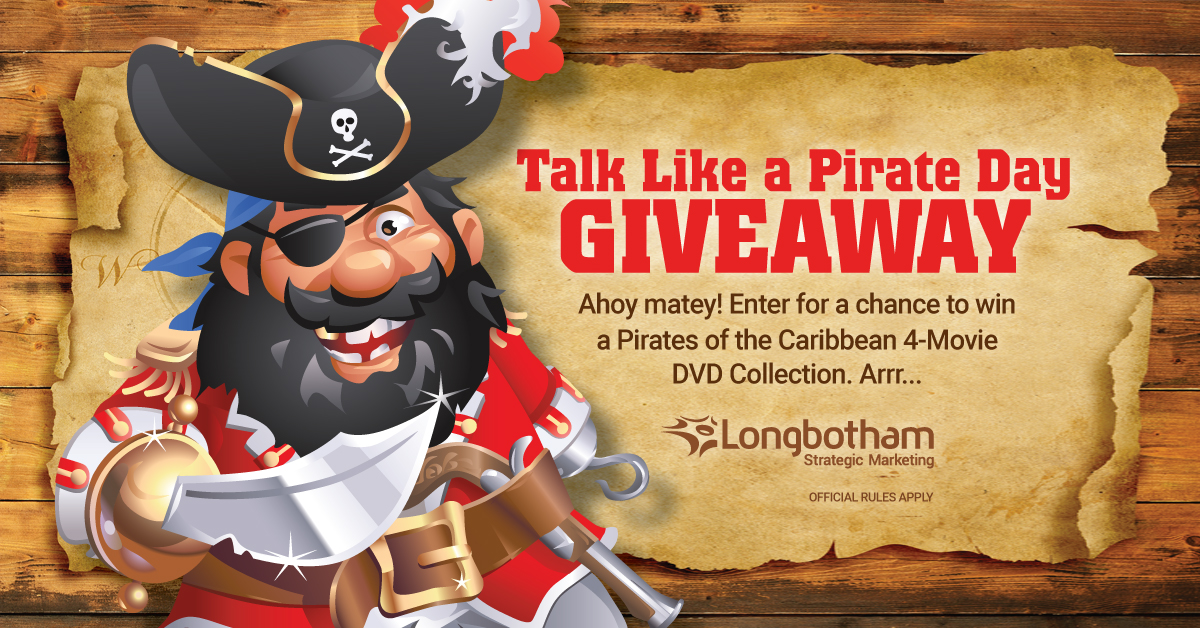 Talk Like a Pirate Day Giveaway