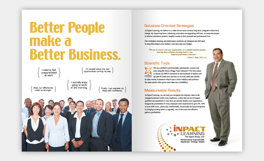 B2B Professional Services Brochure Spread Two