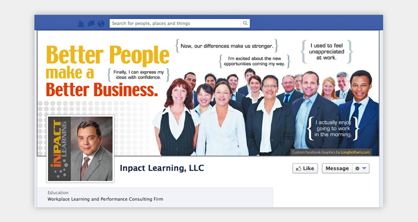 B2B Professional  Services Inpact Learning Facebook Cover Image and Profile Picture