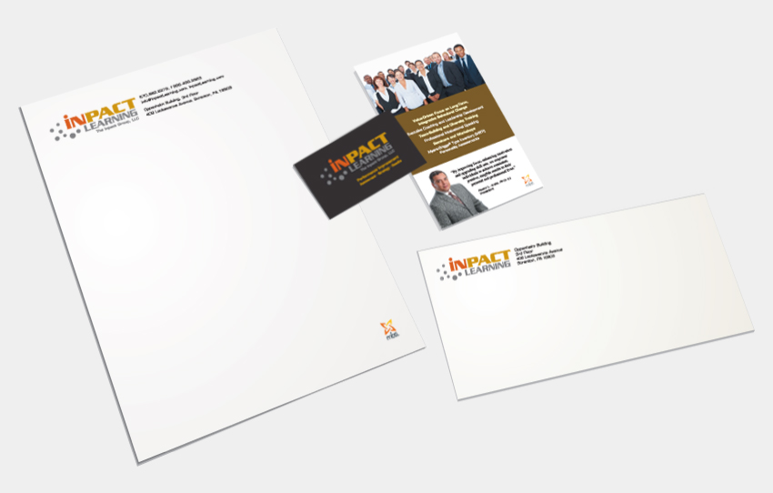 B2B Professional  Services Identity Package with Tri-fold Business Card