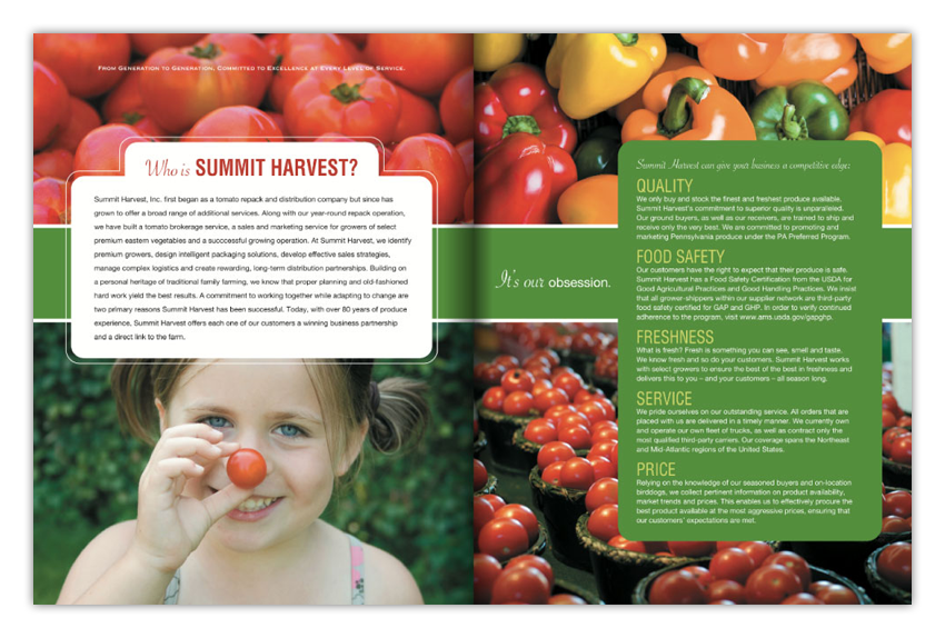 Fresh Produce Sales and Marketing Brochure